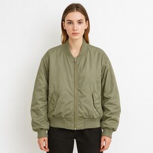 NWT American Eagle Bomber Jacket Green XL